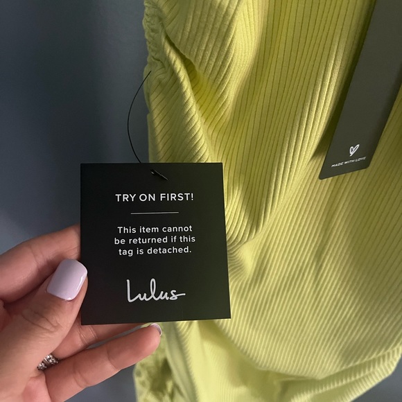 Lulus Neon Green Dress - Picture 7 of 7